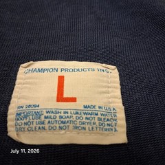 Vintage Champion Moorhead State University Jersey Size Large Navy Blue 70s 80s