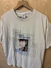 Vintage Tim McGraw Everywhere Double Sided Graphic White T Shirt size XL