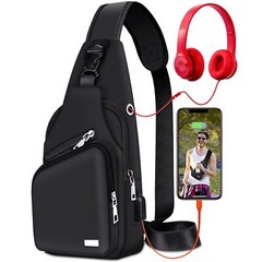 Waterproof Sling Bag Crossbody Backpack for Men Women Sling Backpack Hiking Bag