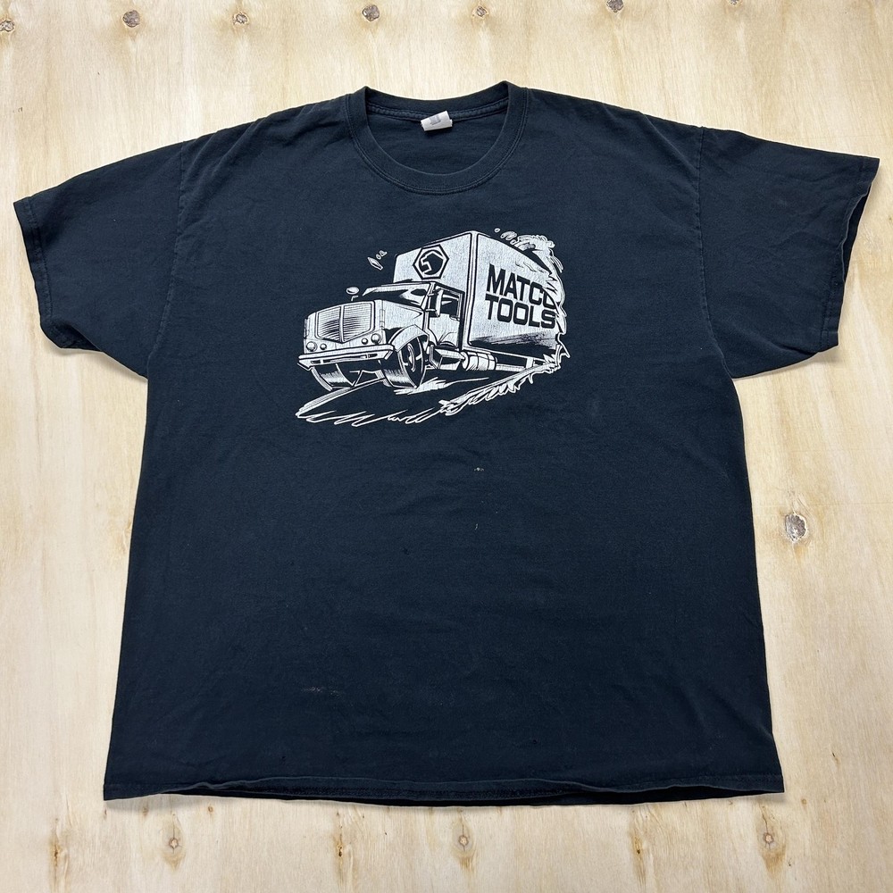 Matco Tools Gildan Shirt Mens XL Black Truck Mechanic Graphic Tee T-Shirt
