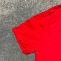 ​Tommy Hilfiger T Shirt Mens XL Red Spellout Logo Stretch Crew Neck Summer Tee