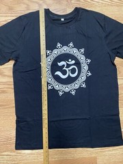 Aum OM Peace YOGA Zen Meditation yinyan Hindu Men Unisex T-shirt 2XL cotton USA