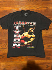 Iron Mike Men’s L Black Mike Tyson Boxing Graphic Crew Neck T-Shirt