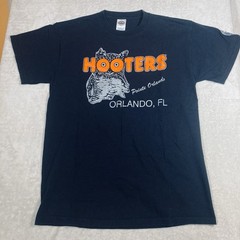 Y2K Hooters 20th Anniversary T-shirt Orlando Florida Medium Double Sided Glitter