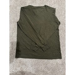 Jean Shop Henry Henley Shirt Mens XL Olive Green Long Sleeve Cotton