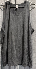 Cotton Heritage Men’s size Large Solid Gray Tank Top Cotton/Poly Blend