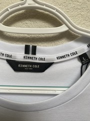 Kenneth Cole City Dweller Large T-Shirt White Short Sleeve Small Logo $49