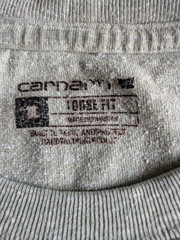 Carhartt T-Shirt Men’s Green K87 Medium Workwear Pocket Loose Fit Short Sleeve