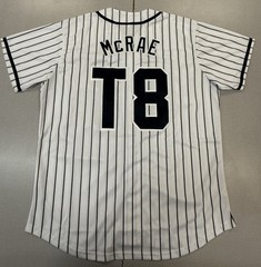 NEW Baseball Jersey Tate Mcrae T8 Short Sleeve Sewn Size Adult Large White