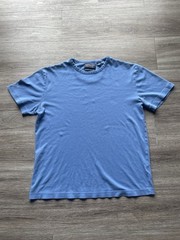Roundtree & Yorke Supima Cotton T-Shirt Mens Size Medium Blue Luster Soft Casual