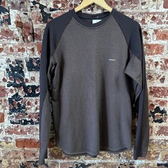 Patagonia Capilene Midweight Crew Base Layer Top Mens Large Brown L/S Shirt
