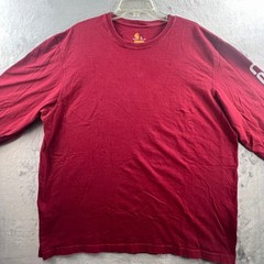 Carhartt T-Shirt Mens XL Red Long Sleeve Graphic Logo Original Fit K231