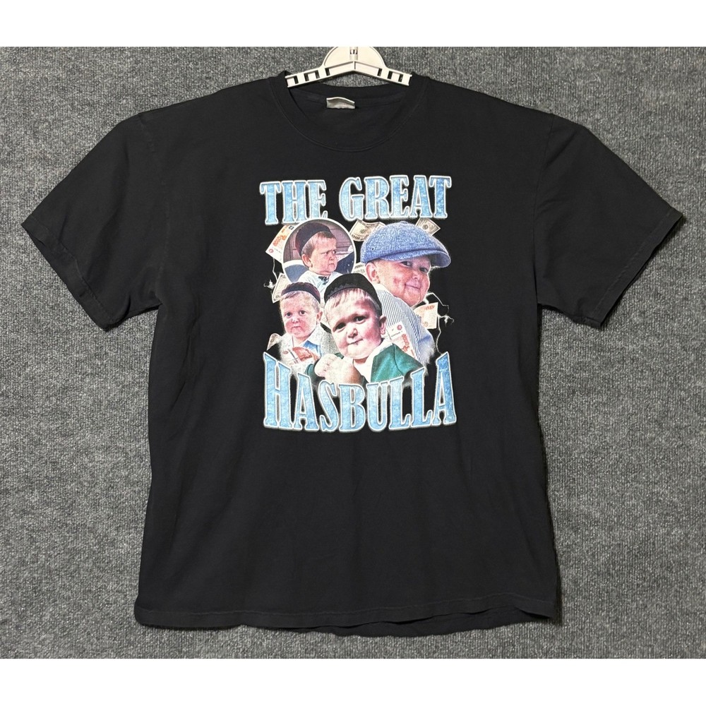Comfort Colors The Great Hasbulla Graphic T-Shirt Mens XL Black Cotton