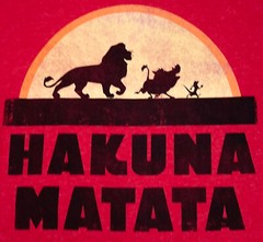Disney Lion King Shirt Adult large Red Hakuna Matata Simon Pumba Simba