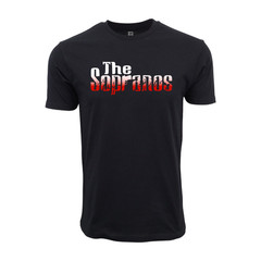 Classic television, mafia dramas, and vintage pop culture T shirt Black