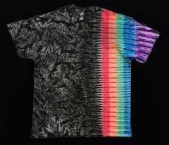 *New* 3XL & 4XL Handmade Tie Dye, Cruncht Crinkle Bk Side Rainbow, Crew or V