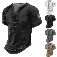 For Mens T-Shirts Classic Cotton Blend Gym Sport Tops Male Muscle Pullover