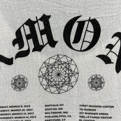 Asap Rocky Shirt Mens Large White Black Diamonds Tour Flacko Tank Top Sleeveless