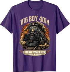 Big Boy 4014 Steam Engine Locomotive Train Vintage Railroad T-Shirt