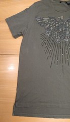 Sean John Studded Flying Eagle Shirt XL Green Y2K 90s Hip Hop Urban Streetwear