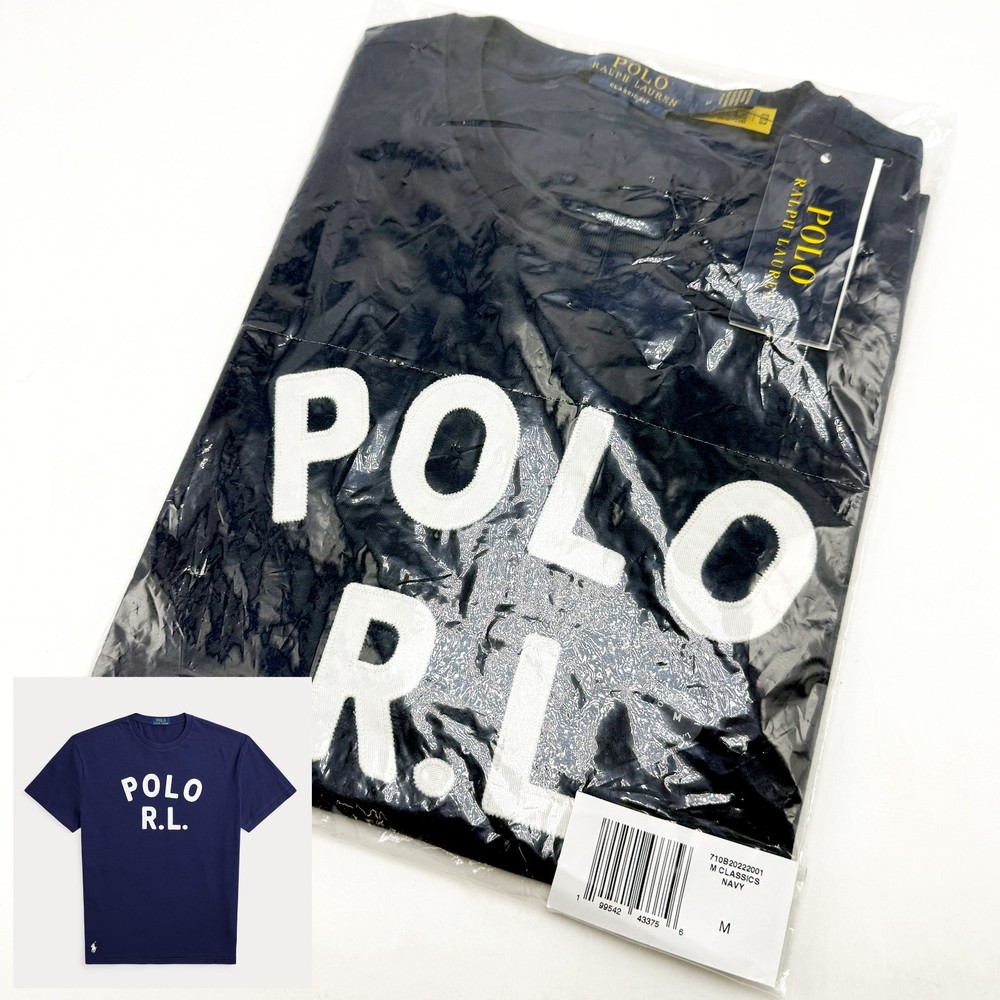 *NEW* Men Polo Ralph Lauren Classic Fit Logo Jersey T-Shirt NEWPORT NAVY 👍