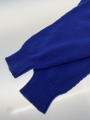 GAP Knit Sweater (Thick), Large, Cotton, Blue, Solid Color