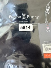 Psycho Bunny T Shirt Mens 4XLT Tall Black Embroidered Logo Pima Cotton Pocket