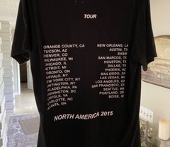 RARE Travis Scott Rodeo Era 2015 North America Tour Shirt Original Medium Flame