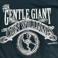 Don Williams Gentle Giant Tour T Shirt Black XL (46″) M&O Country Music Tee