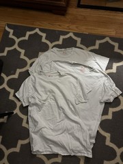 3 Pack Men’s Plain White Tees Size Small Cotton Short Sleeve