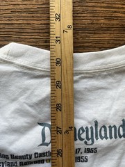 Men’s Disneyland T-Shirt White Spell-Out XL Resort Mickey Rides Tour Rides Vacay