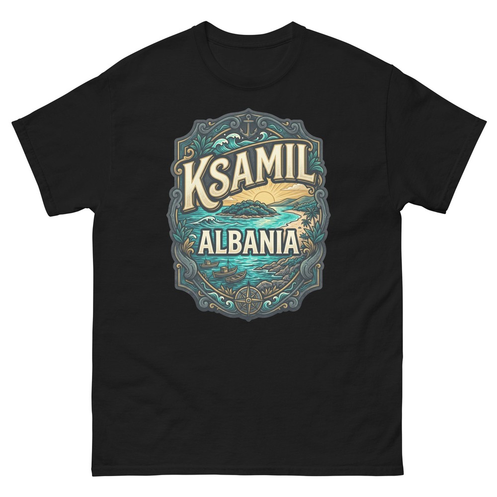 Ksamil Albania Turquoise Bay Graphic T-Shirt Unisex Travel Tee