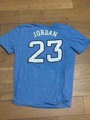 Nike Michael Jordan UNC NORTH CAROLINA 23 Jumpman Blue White Men’s T-Shirt Large