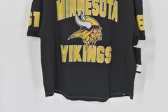Men’s 47 Brand Minnesota Vikings T-Shirt in Flint Black Size Large