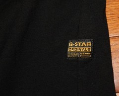 Mens G-STAR ORIGINALS RAW DENIM Graphic Tee BLACK T-Shirt XXL 100% Cotton *3F