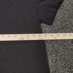 Vince Shirt Mens Large Gray Crewneck Cotton Short Sleeve Tee Solid FLAW