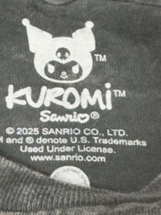 Kuromi Shirt Mens Medium Black Gray Sanrio Butterfly Junk Food Tee Anime 2025