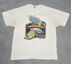 Vintage 90s 8th Annual Devil Mountain Rod Rush Concord CA Single Stitch Tshirt