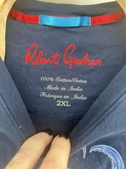Robert Graham T Shirt Mens XXL 2XL Kraken Nautical Schooner Cotton Short Sleeved