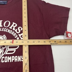 MV Sport War Horse Brewing Company T-Shirt Mens Medium Maroon Graphic Tee Cotton