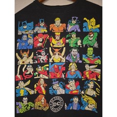 DC Comics Originals Shirt Small Cartoon Super Hero Villain Comic Black Tee