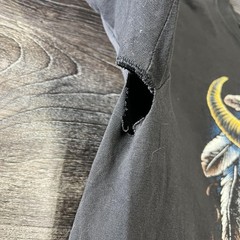 Vintage Fashion Victim Shirt Mens XL Black Spirit Of The Wind Western Skull 90s