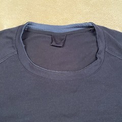 Decathlon Forclaz MT500 Merino Wool Base Layer Shirt Mens M Navy Blue Outdoor