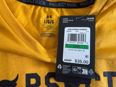 Under Armour Project Rock RSPCT Men’s Sz M/ L / 4XL Short Sleeve Gym T-Shirt New