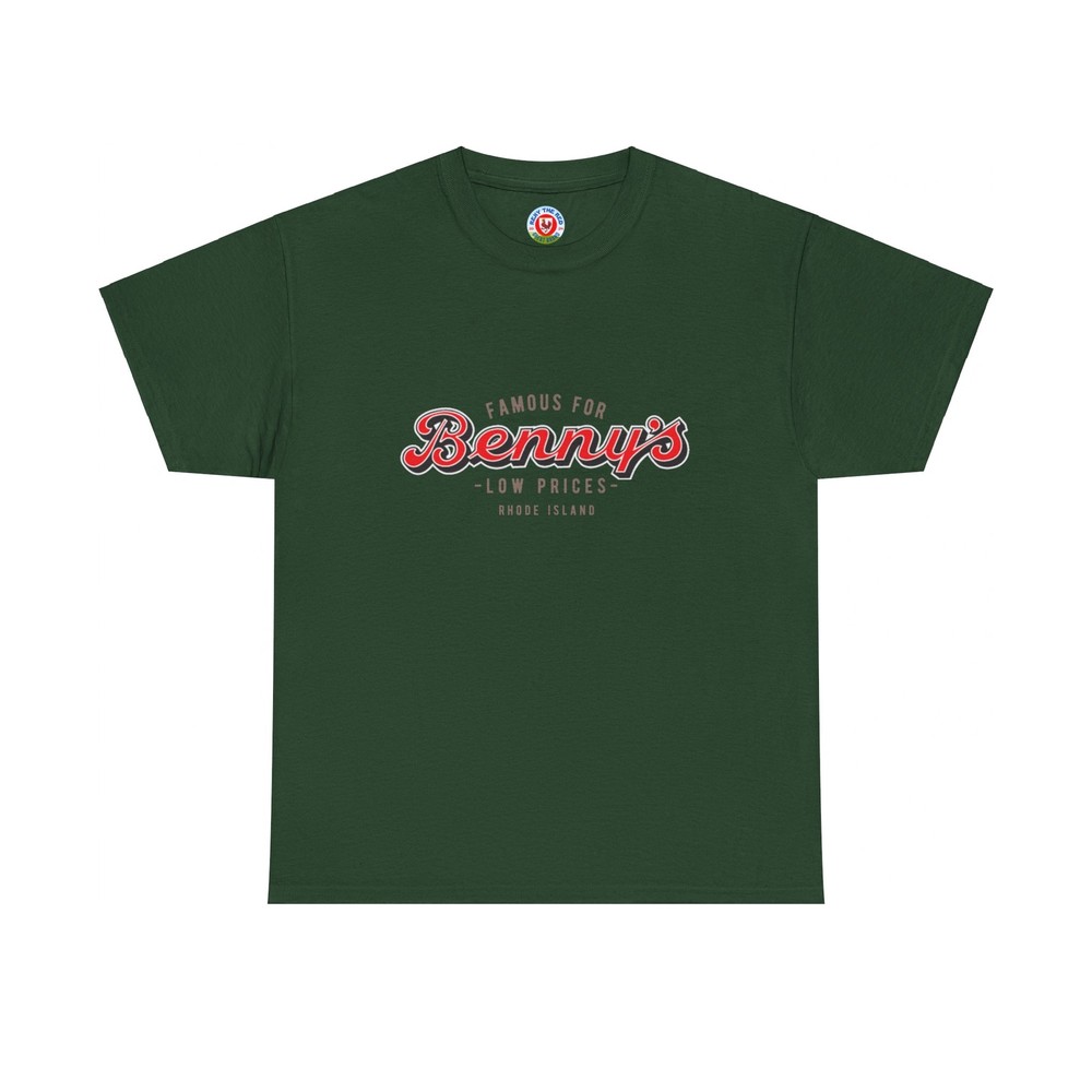 BENNY’S Rhode Island famous for low prices Unisex Heavy Cotton Tee