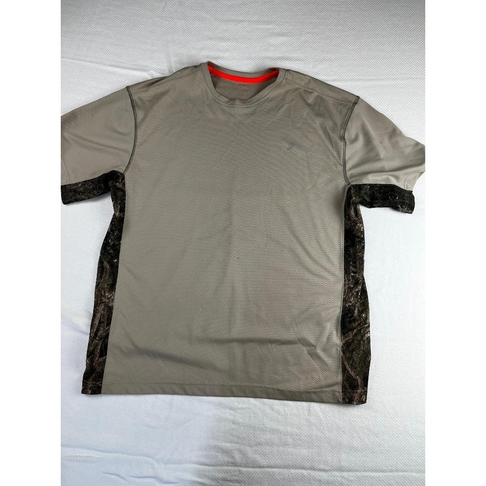 Reel Legends Men’s Fishing Shirt Gray Camo Good Cond p2/17