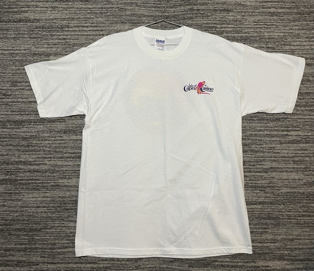 Vintage 1999 Blackhawk Colorado Isle of Capri Casino Grand Opening Shirt size XL