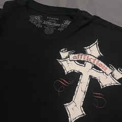 Affliction Live Fast Shirt Black Red Foil Men’s Size XL