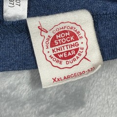 Non Stock Knitting Mill Mens XXL Blue USA Cotton Heavyweight T-Shirt 3660 NS