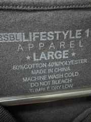 BSBL Lifestyle 101 Apparel Drip Graphic T-Shirt Black Ice Cream Baseball Mens L